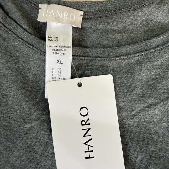 Hanro Gray Tank Tops XL - Picture 3 of 3